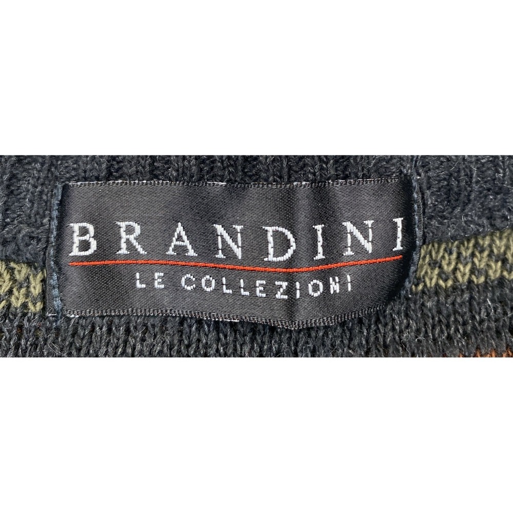 Brandini Men's‎ XL 3D Knit Sweater Vintage Earth-tones - Picture 5 of 6